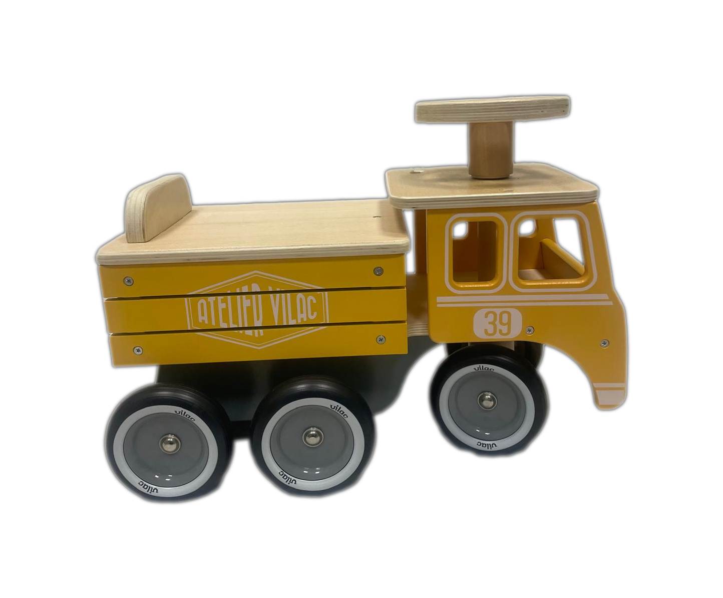 Cavalcabile Vilac - Camion #39 Giallo in Legno