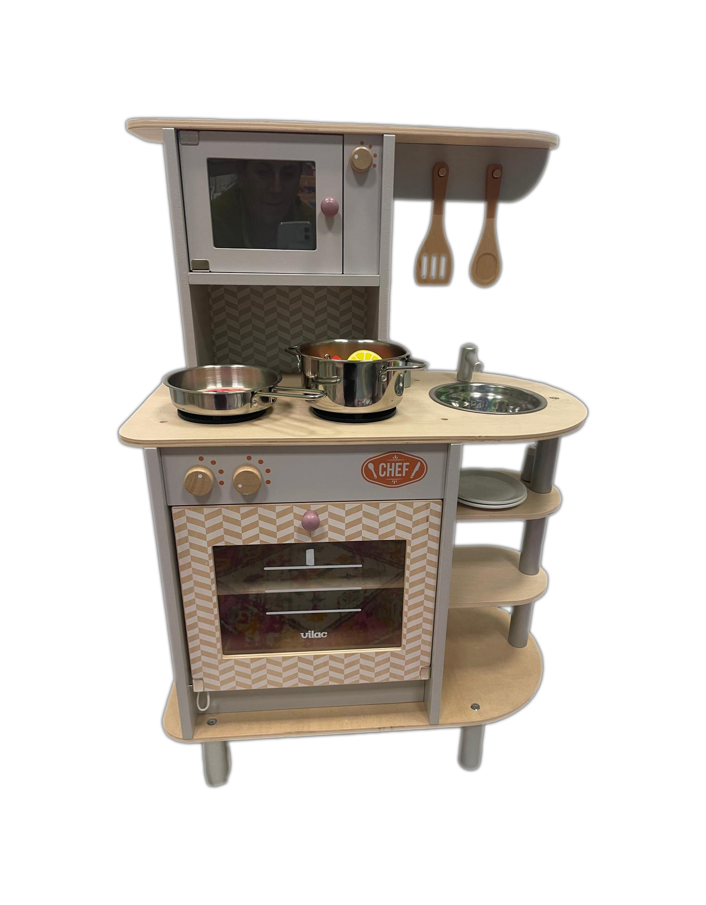 Cucina Giocattolo Vilac - Chef, Cucina in Legno Grigia