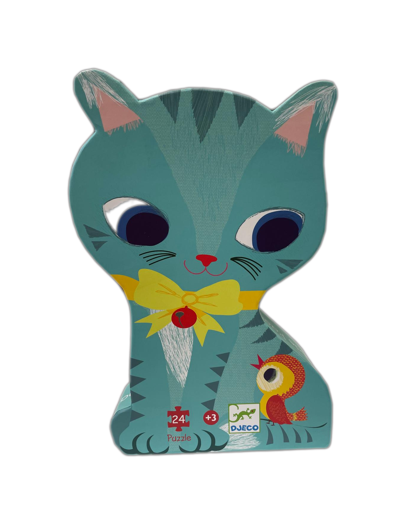 Puzzle Sagomato Djeco - Pachat il Gatto, 24 pezzi
