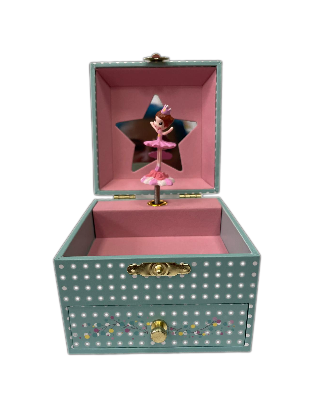 Carillon Portagioielli Trousselier - Ballerina Pois Verdi