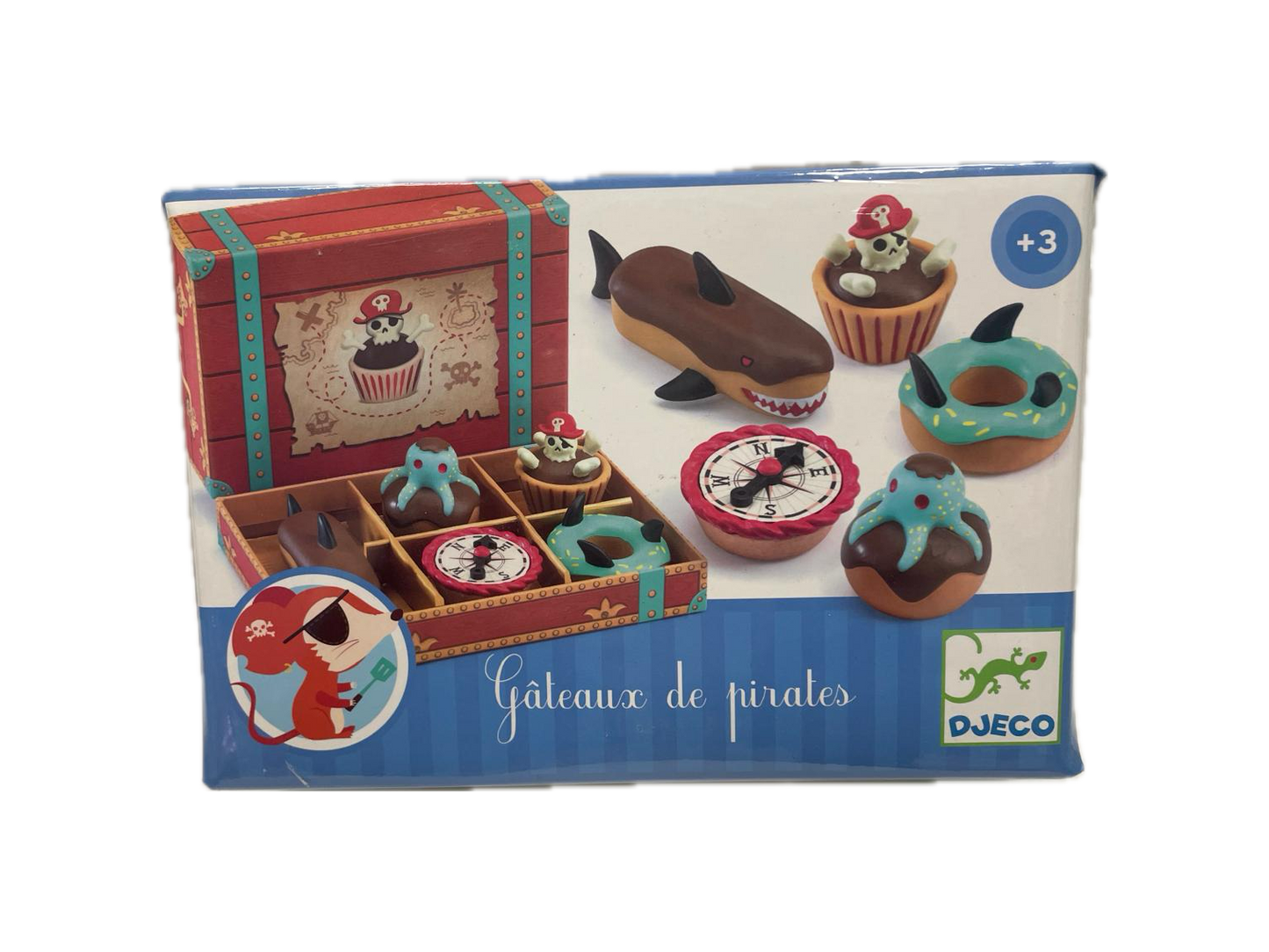 Pasticceria in Legno Djeco - Torte dei Pirati, Scrigno del Tesoro