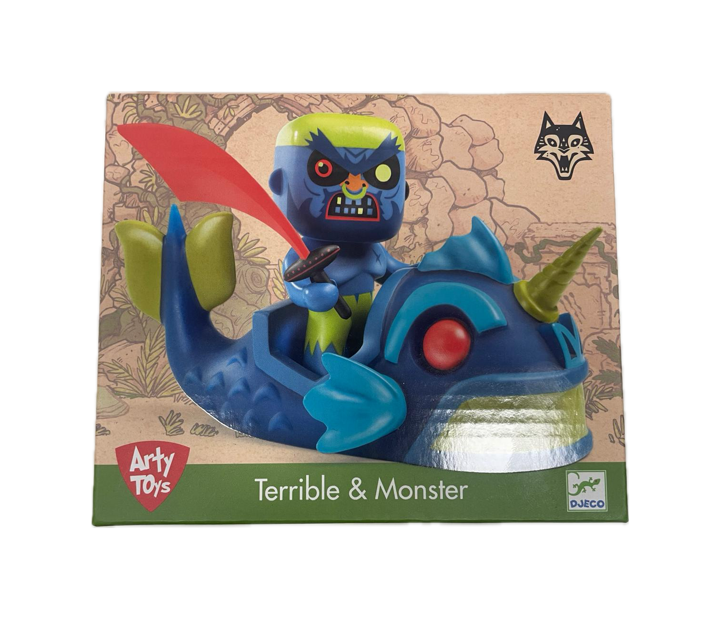 Arty Toys Djeco - Terrible & Monster, Guerriero con Drago