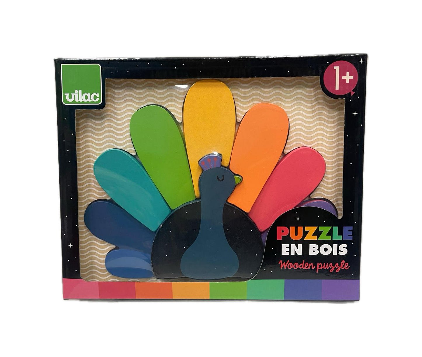 Puzzle in Legno Vilac - Pavone Arcobaleno