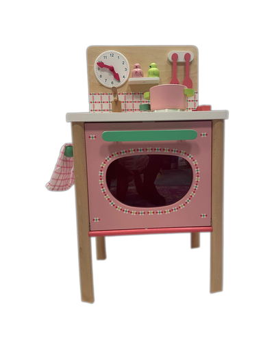 Cucina Giocattolo Rosa Compatta in Legno
