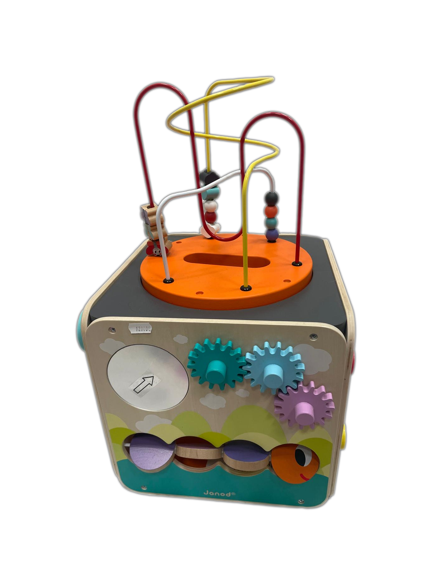 Cubo Multi-Attivita Janod con Labirinto e Ingranaggi