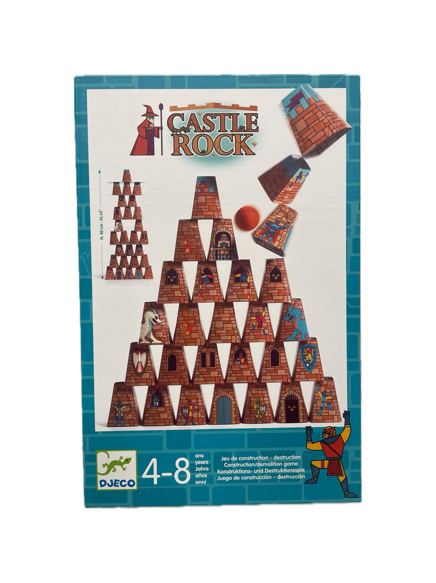 Gioco di Impilamento Djeco - Castle Rock, Castello Medievale