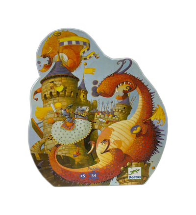 Puzzle Sagomato - Vaillant e il Drago, 54 Pezzi