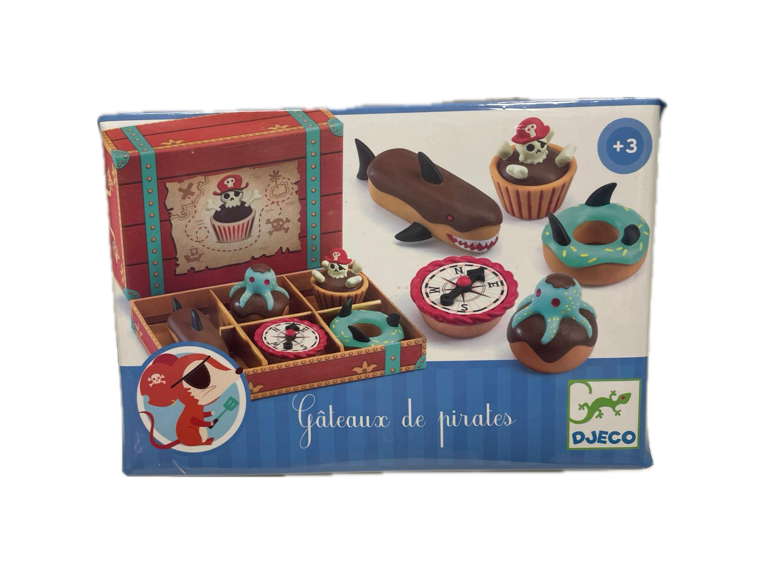 Pasticceria in Legno Djeco - Torte dei Pirati, Scrigno del Tesoro