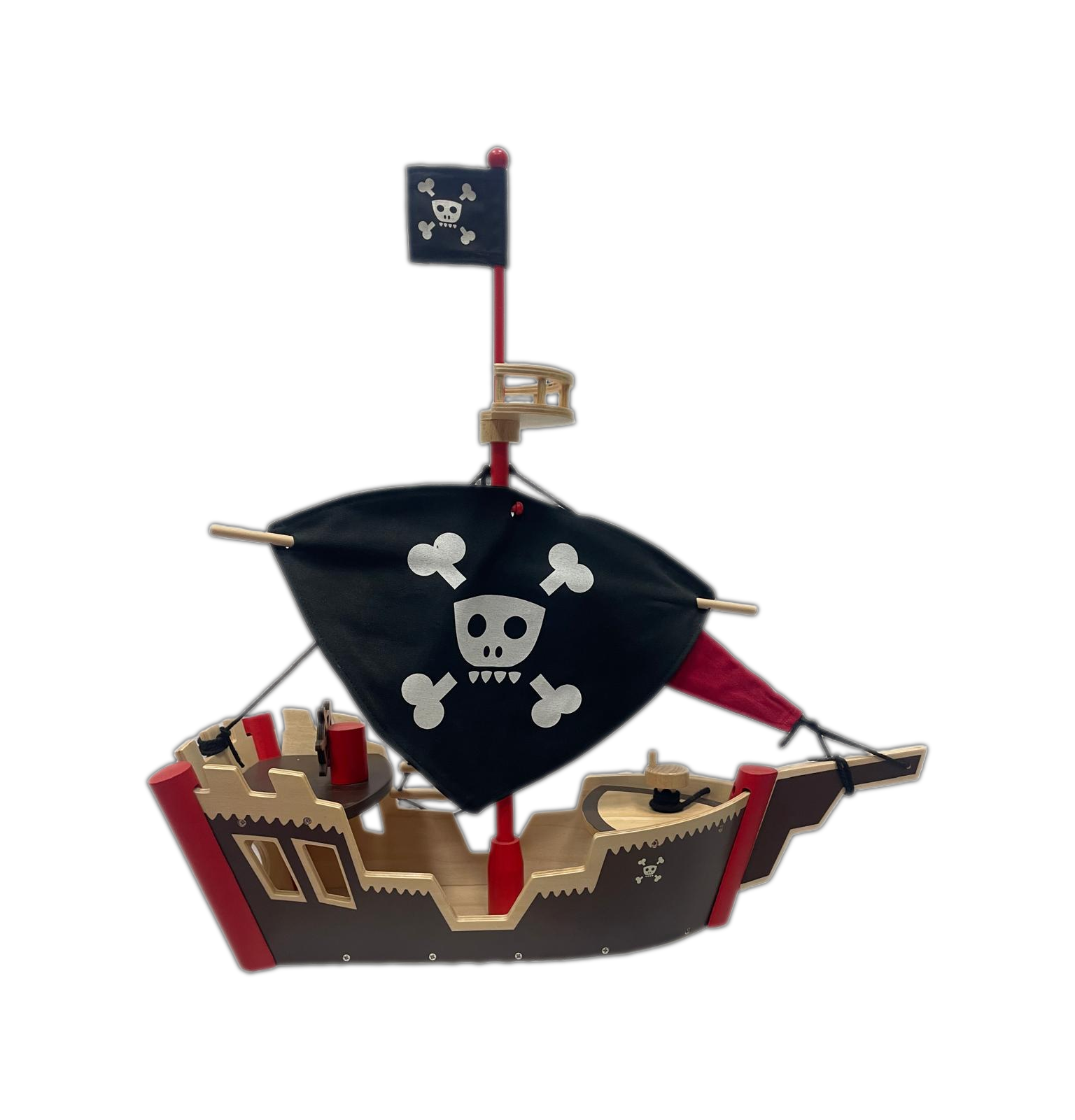 Arty Toys Djeco - Ze Pirat Boat, Nave Pirata in Legno