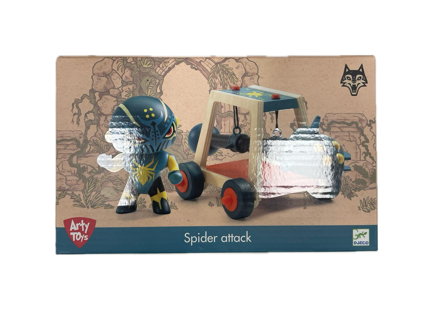Arty Toys Djeco - Spider Attack, Guerriero con Veicolo