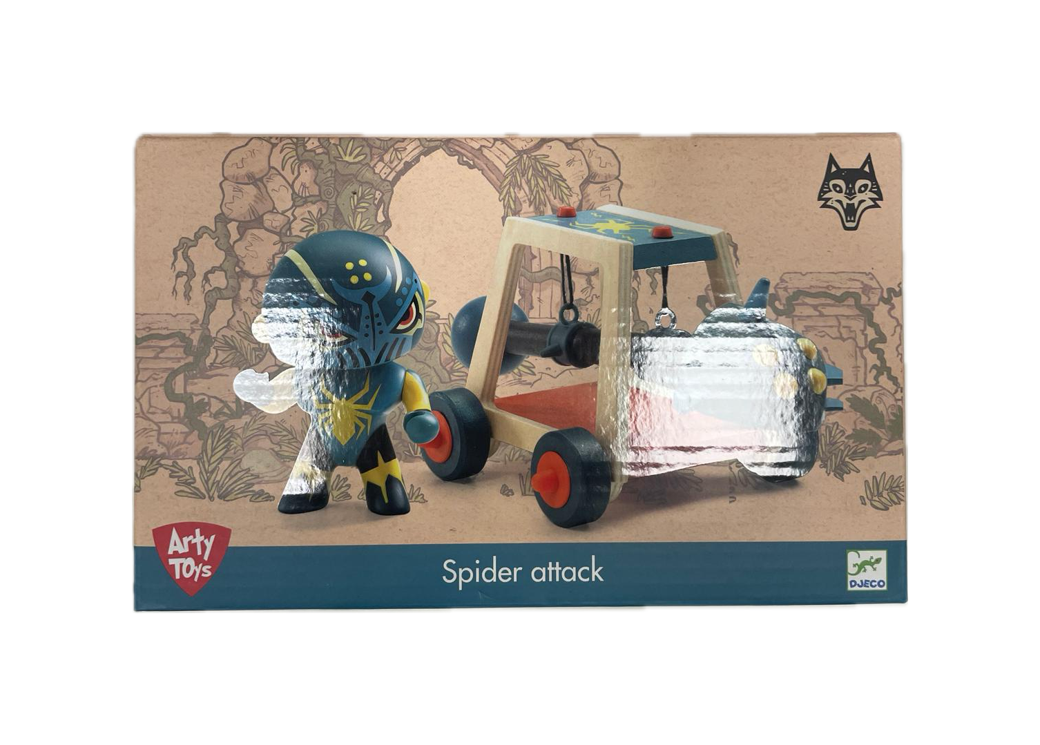 Arty Toys Djeco - Spider Attack, Guerriero con Veicolo