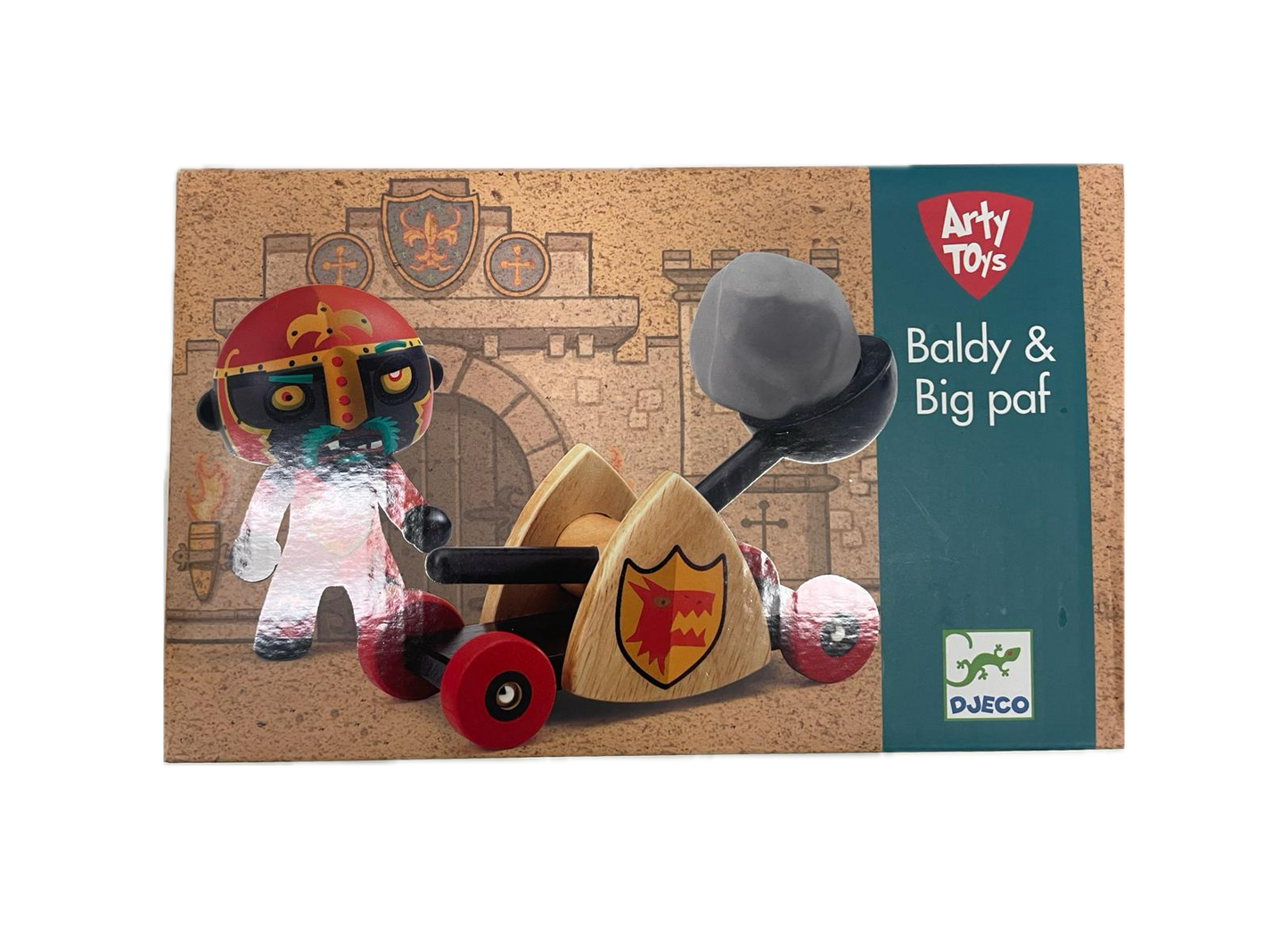 Arty Toys Djeco - Baldy & Big Paf, Cavaliere con Catapulta