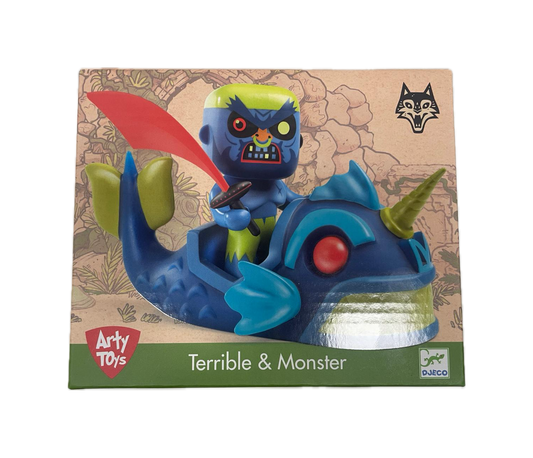 Arty Toys Djeco - Terrible & Monster, Guerriero con Drago