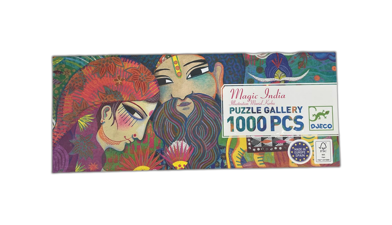 Puzzle Gallery Djeco - Magic India, 1000 pezzi Panoramico