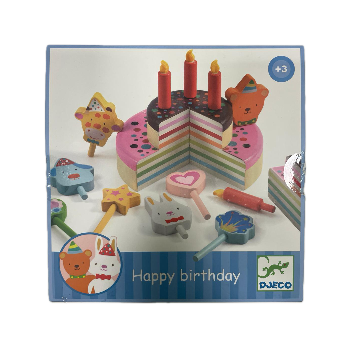 Torta di Compleanno Djeco - Happy Birthday in Legno