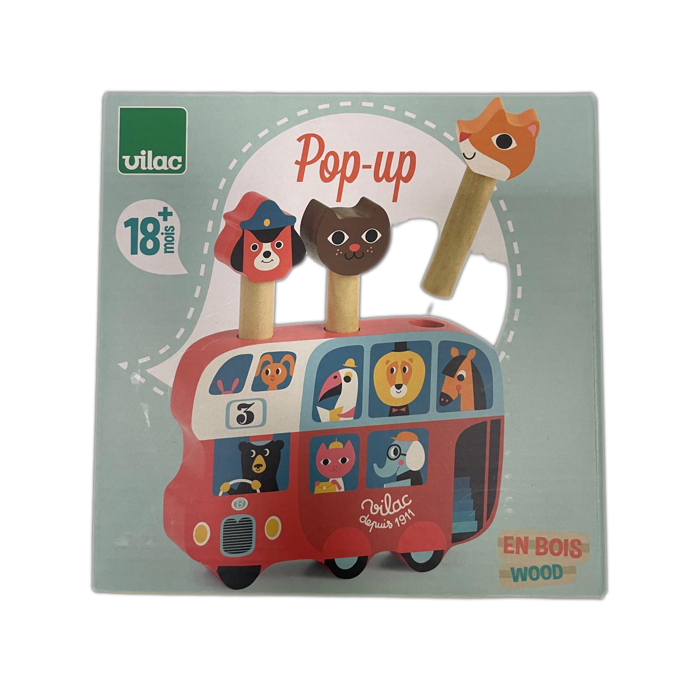 Bus Pop-up Vilac di Ingela P. Arrhenius in Legno