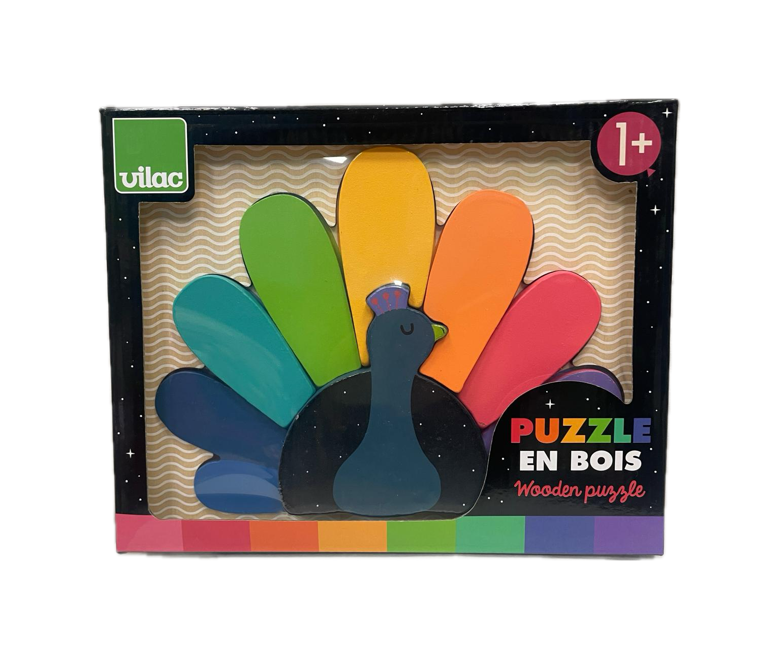 Puzzle in Legno Vilac - Pavone Arcobaleno